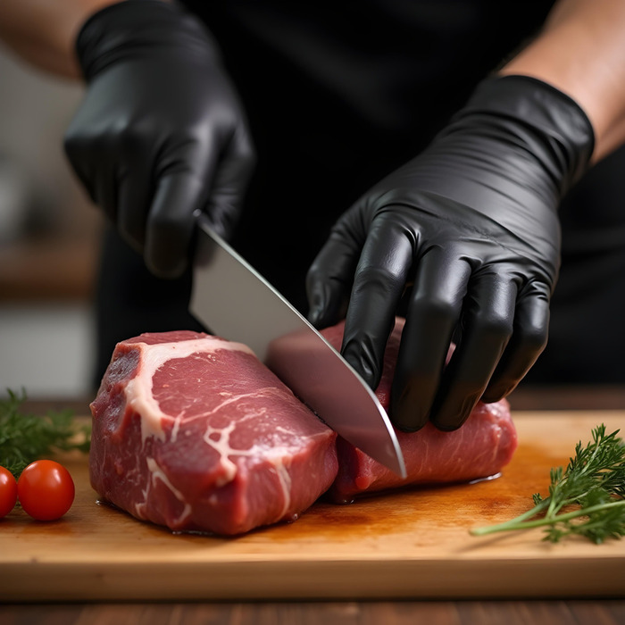 Nitrilhandsker sort 100 stk. - Large